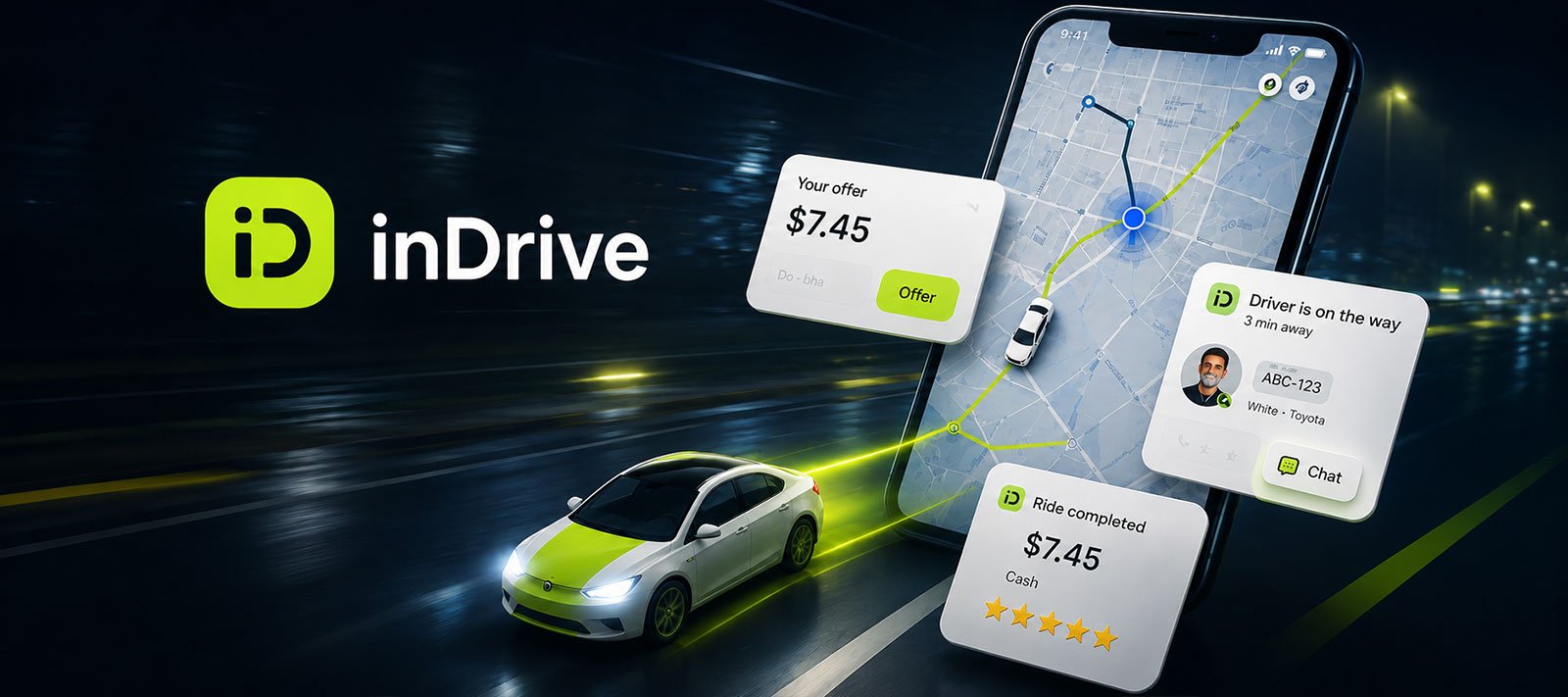 inDrive App Motion Design Concept